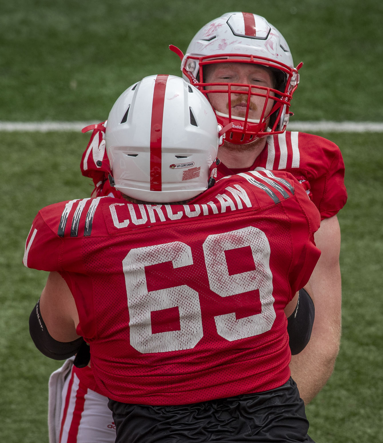 Nebraska football practice, 4.17